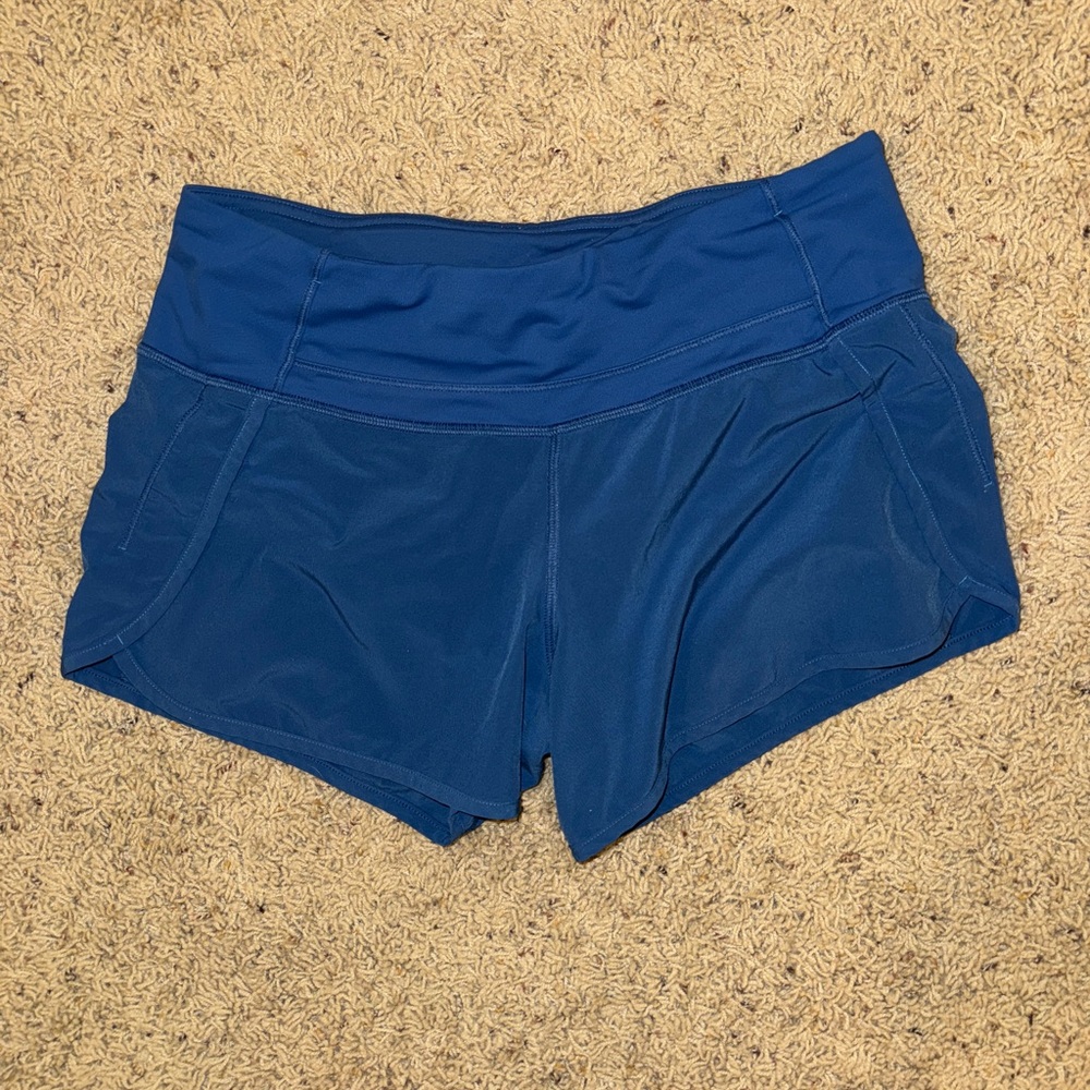 Lululemon Athletica Blue Athletic Shorts with Elastic Waistband